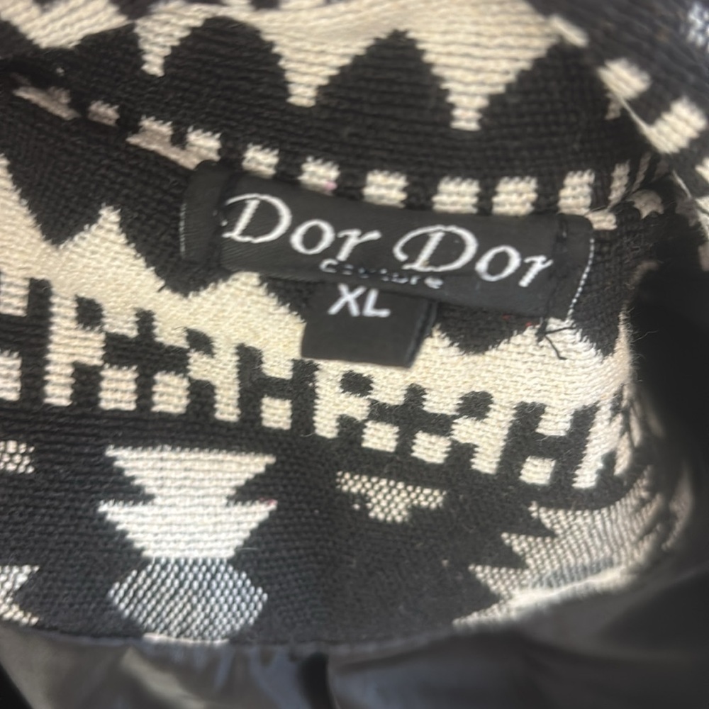 Dor Dor Couture Women's jacket coat Art Patchwork southwestern Size XL - Picture 9 of 10